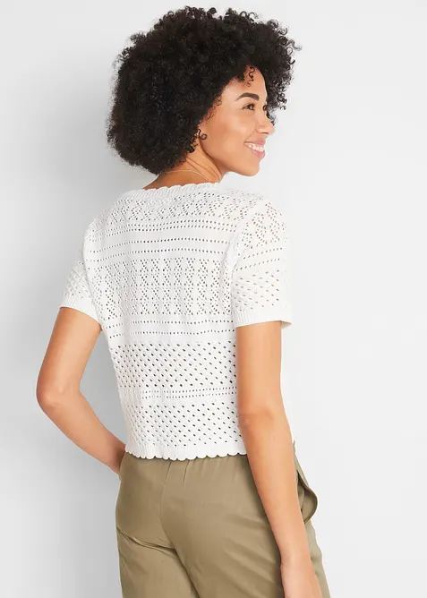 Boléro court en crochet, bonprix