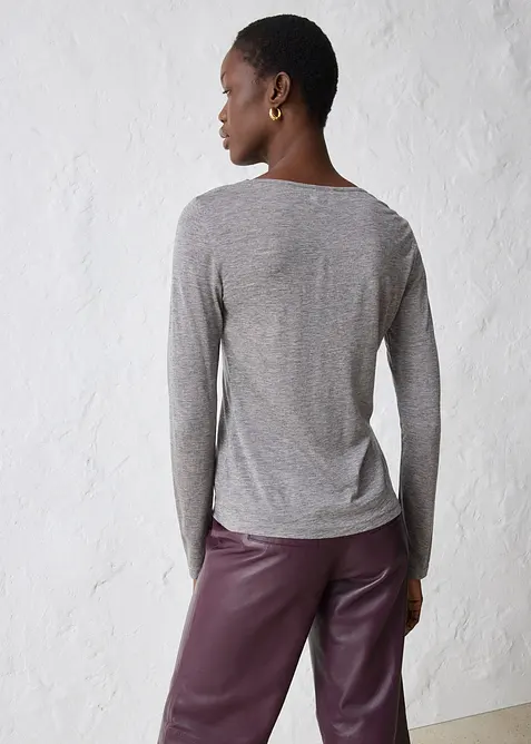 T-shirt en laine mélangée, bonprix