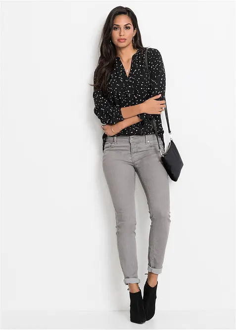 Chemisier &agrave; pois, bonprix