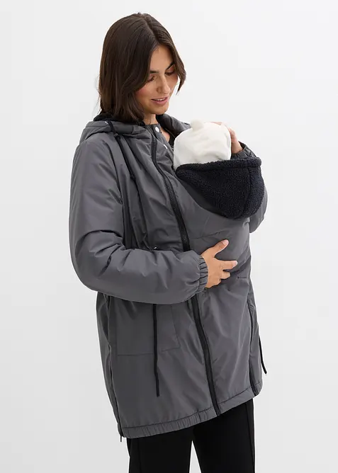 Parka de grossesse et de portage doubl&eacute;e sherpa, bonprix