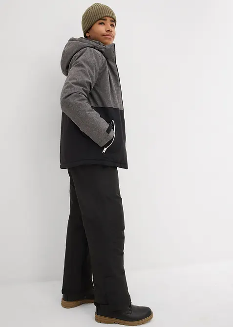 Veste d&rsquo;hiver rembourr&eacute;e &agrave; capuche, style color block, bonprix