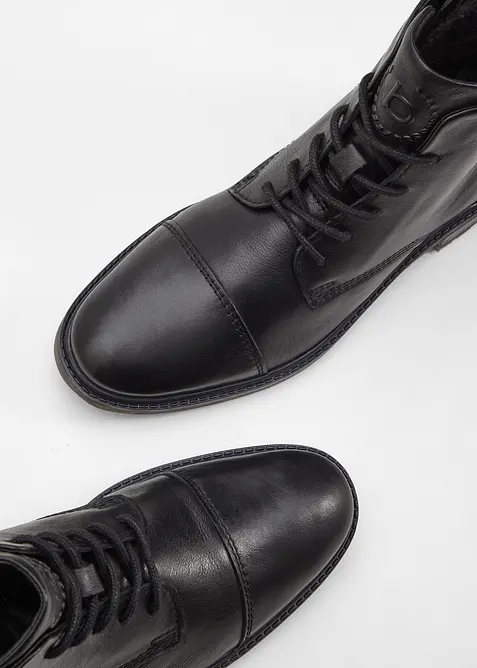 Bottines lac&eacute;es en cuir Bugatti, Bugatti