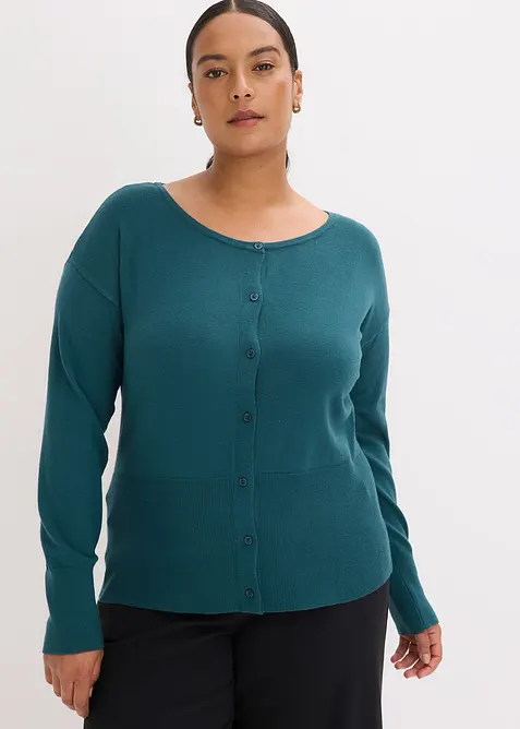 Gilet en fine maille de viscose mélangée, bonprix