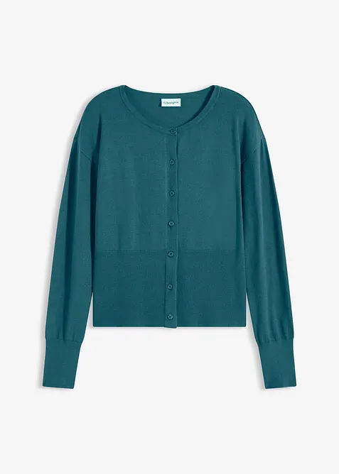 Gilet en fine maille de viscose mélangée, bonprix