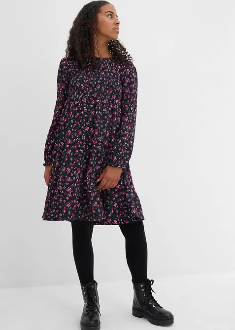 Robe en jersey effet froissé, bonprix