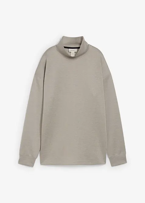 Sweat-shirt en néoprène à col montant, bonprix