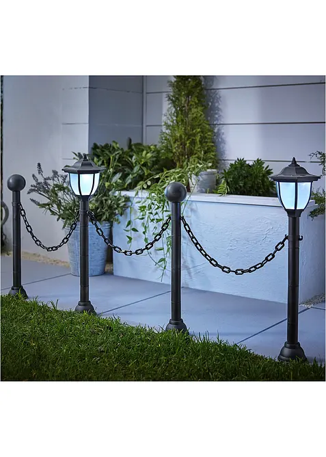 &Eacute;clairage solaire bordure de chemin avec cha&icirc;ne, bonprix