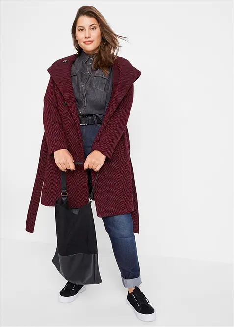 Manteau court en laine mélangée, bonprix