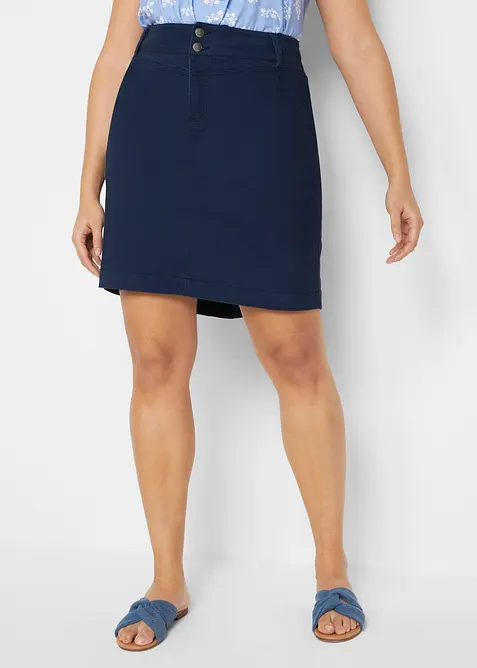 Jupe en coton extensible, bonprix