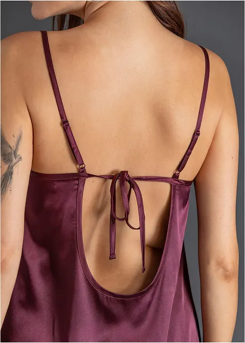 Nuisette en satin et dentelle, bonprix