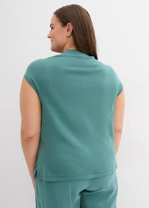 Pull doux sans manches en viscose mélangée, bonprix
