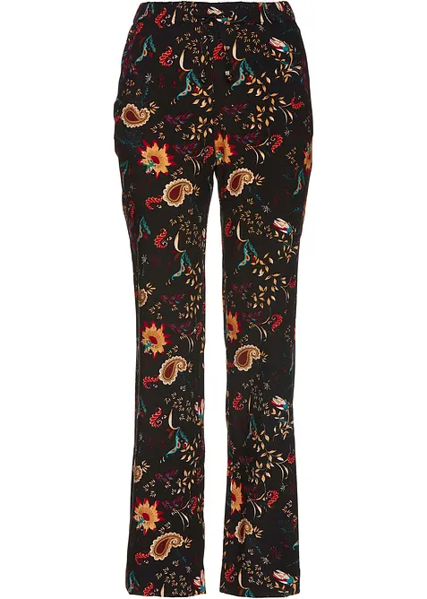 Pantalon taille élastiquée en viscose, bonprix
