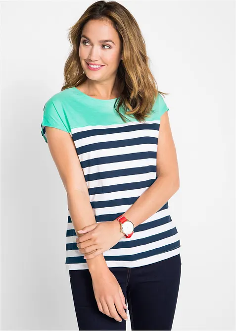 T-shirt en coton flammé, bonprix