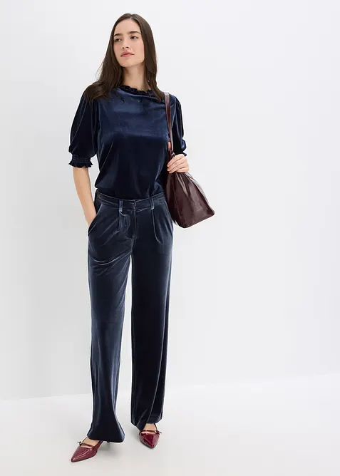 T-shirt avec du velours doux, bonprix