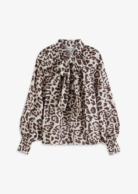 Chemisier &agrave; col lavalli&egrave;re, bonprix