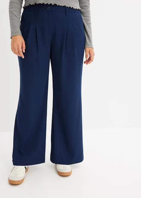Pantalon évasé taille haute, bonprix