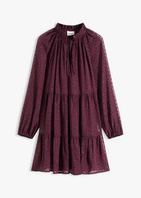 Robe-tunique en voile plumetis irisé, bonprix