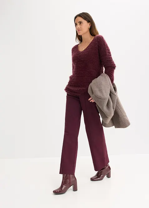 Pull long duveteux, bonprix