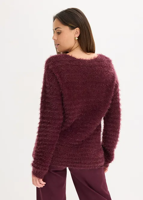 Pull long duveteux, bonprix