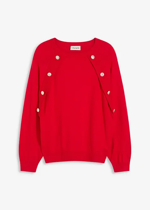 Pull fluide en fine maille de viscose mélangée, bonprix