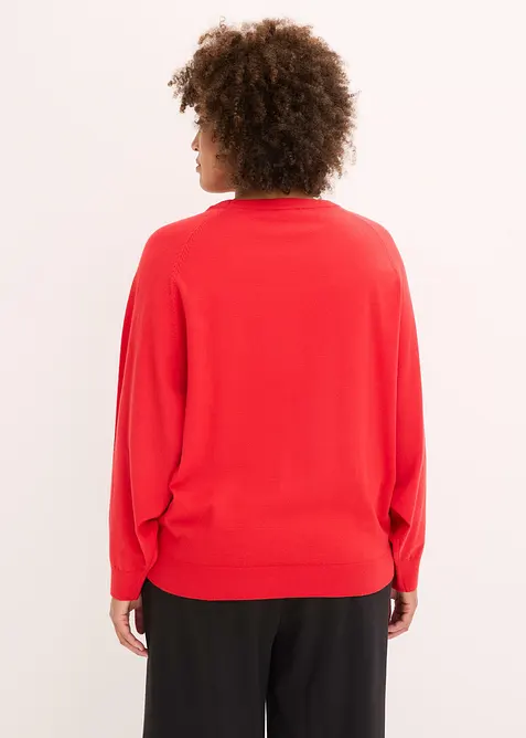 Pull fluide en fine maille de viscose mélangée, bonprix