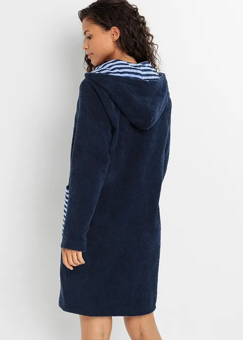 Peignoir de bain zippé en éponge, bonprix