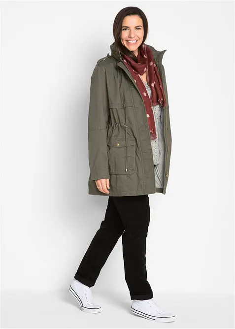 Parka coton avec doublure jersey, bonprix