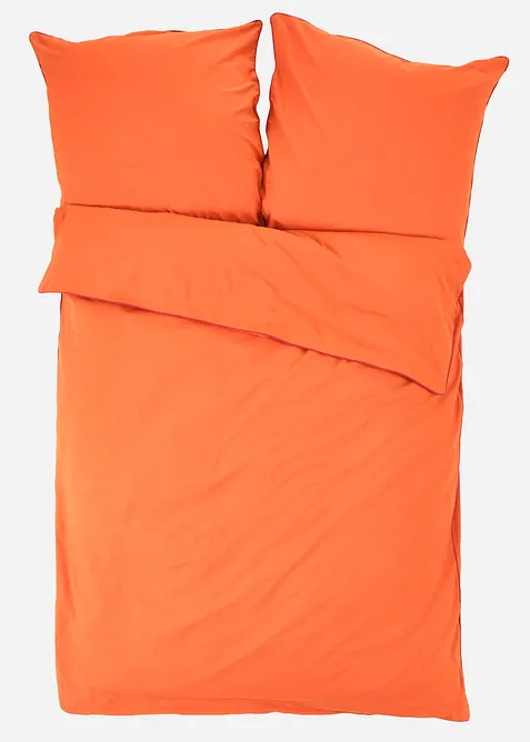 Parure de lit en coton renforcé à passepoil contrastant, bonprix