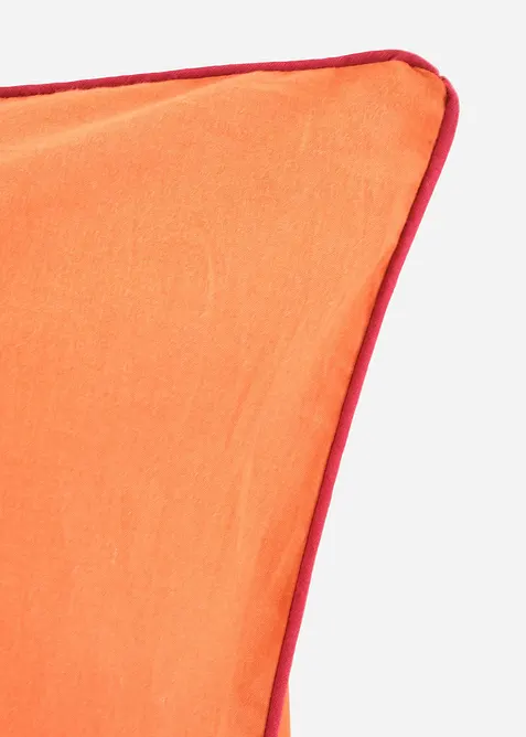 Parure de lit en coton renforcé à passepoil contrastant, bonprix