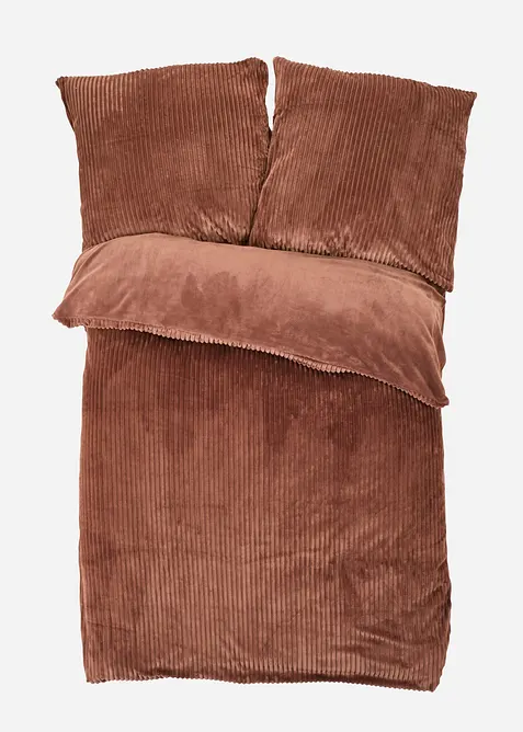 Parure de lit réversible et texturée toucher cachemire, bonprix