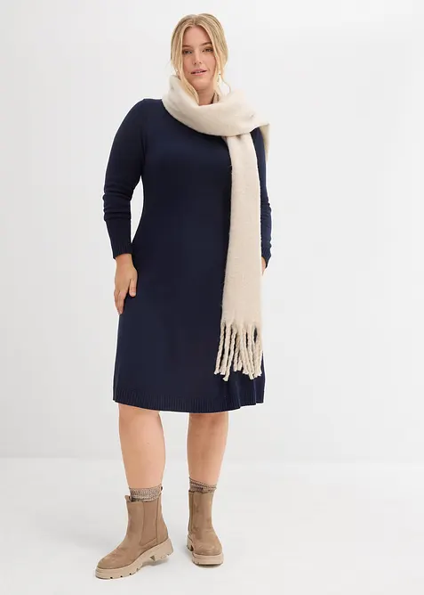 Robe évasée en maille, bonprix