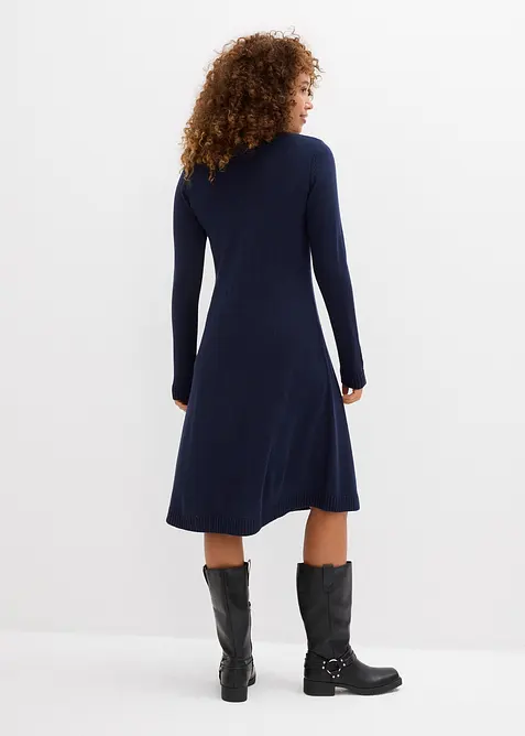Robe évasée en maille, bonprix