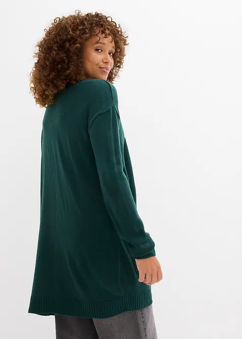 Gilet long en maille, bonprix