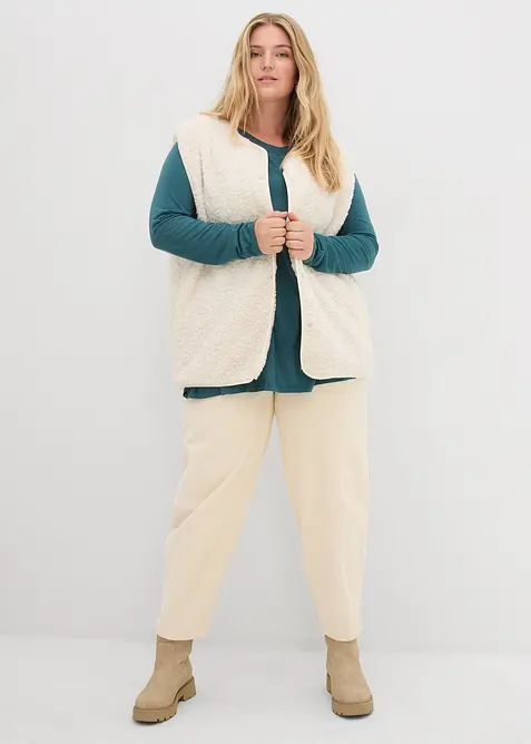 T-shirt à manches longues en viscose douce, bonprix