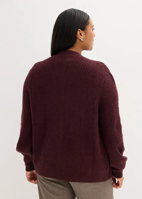 Gilet en maille torsad&eacute;e, bonprix