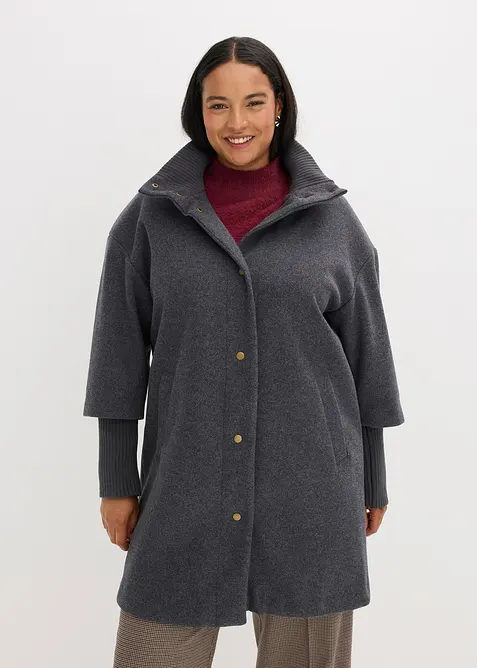 Manteau court aspect laine, bonprix