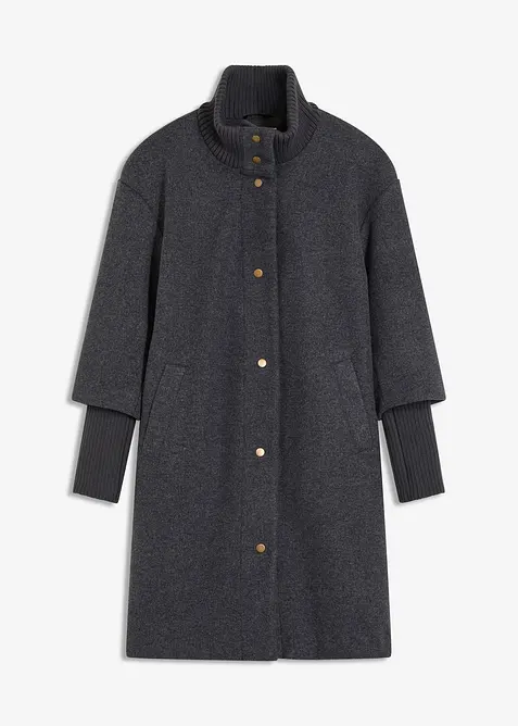 Manteau court aspect laine, bonprix