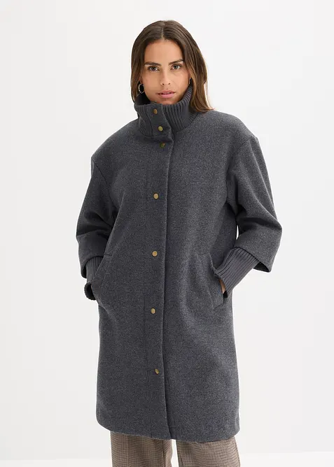 Manteau court aspect laine, bonprix
