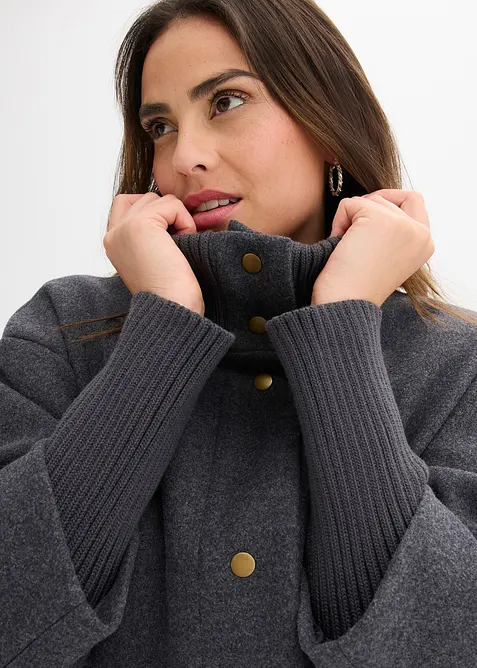 Manteau court aspect laine, bonprix