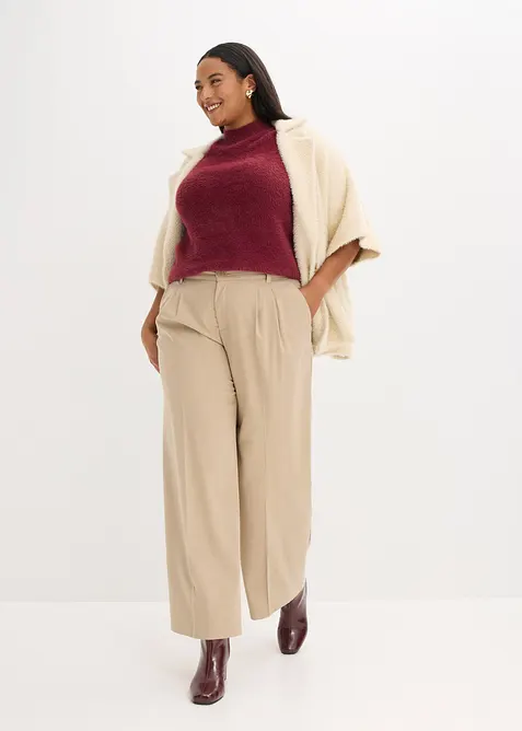 Pantalon large à pinces, bonprix