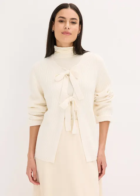 Gilet en maille de coton mélangé, bonprix