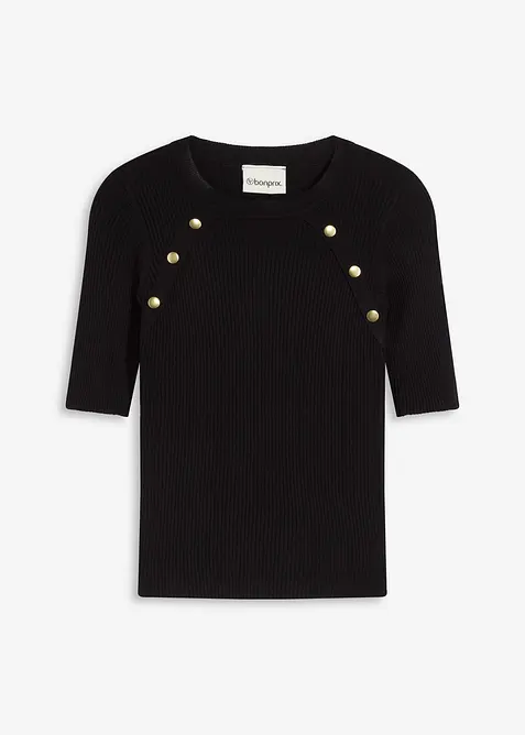 Pull doux en fine maille, viscose majoritaire, bonprix