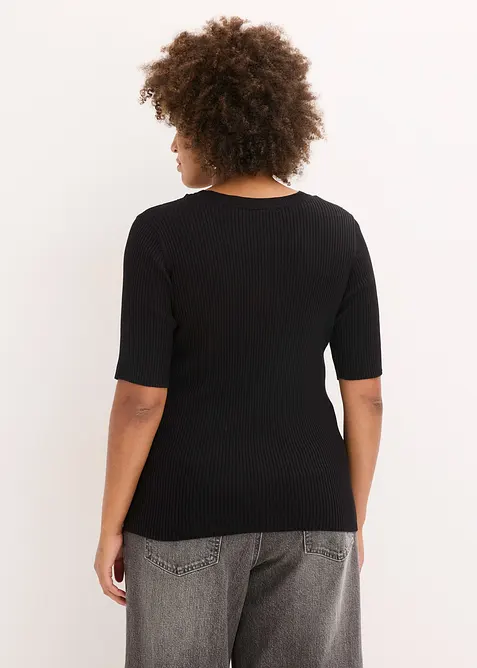Pull doux en fine maille, viscose majoritaire, bonprix