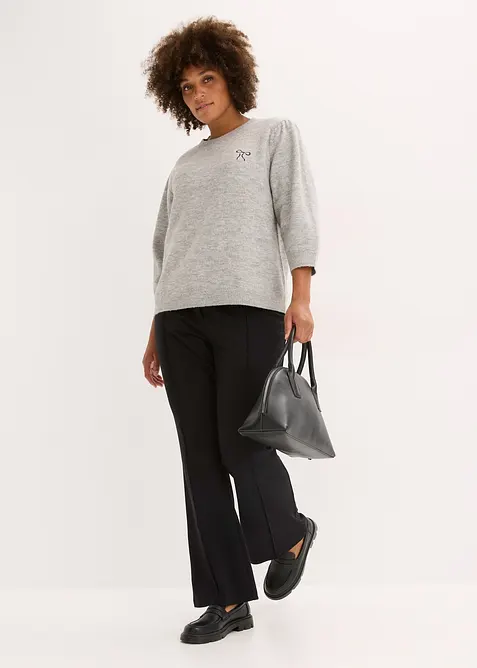 Pantalon en jersey milano à taille élastiquée, bonprix