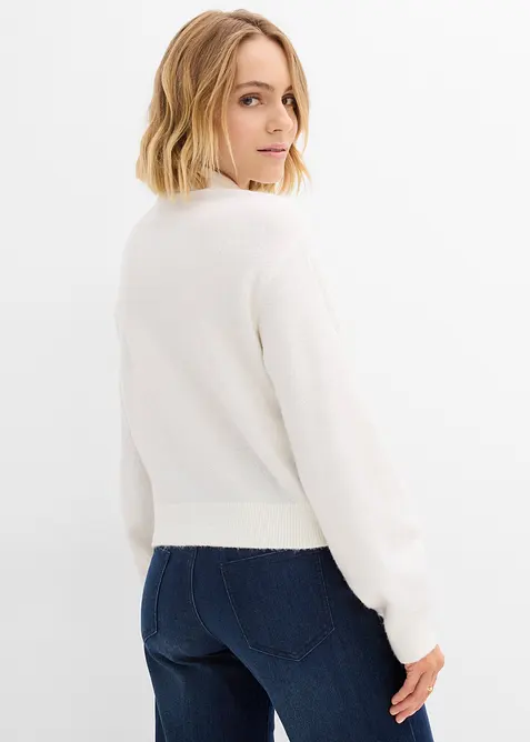 Pull col polo, bonprix