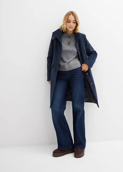 Pull col polo, bonprix