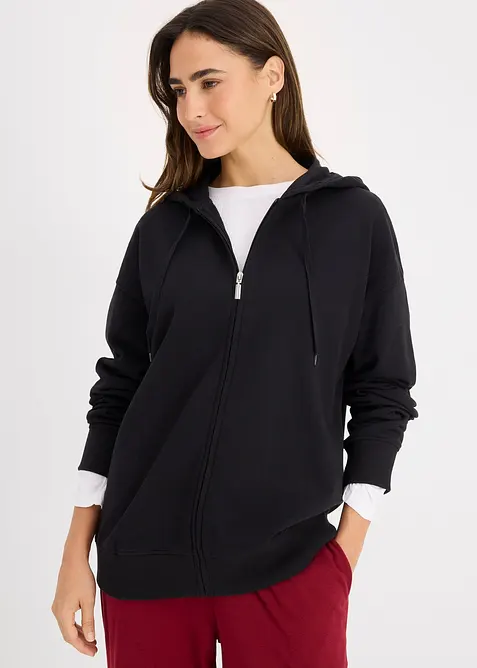 Sweat zipp&eacute; long, bonprix