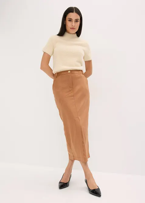 Jupe crayon en suédine, bonprix