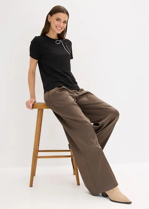 T-shirt avec application en strass, bonprix