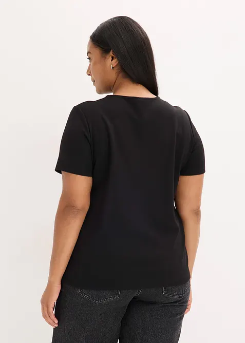 T-shirt avec application en strass, bonprix